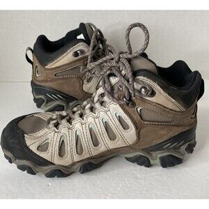Oboz Women's Sawtooth II Mid Waterproof Hiking Boots - Tan/Brown 8 1/2